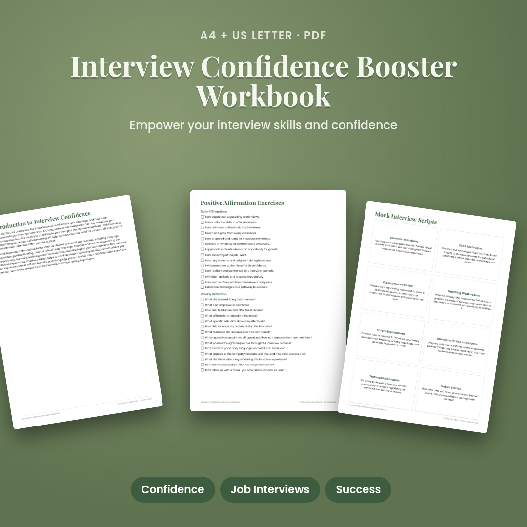 Interview Confidence Booster Workbook