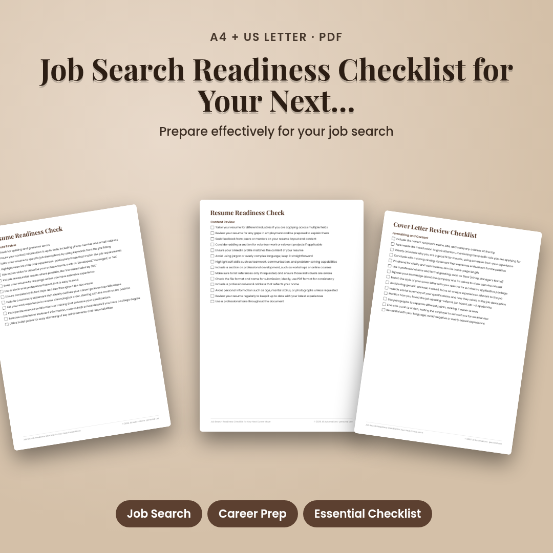 Job Search Readiness Checklist for Your Next Career Move