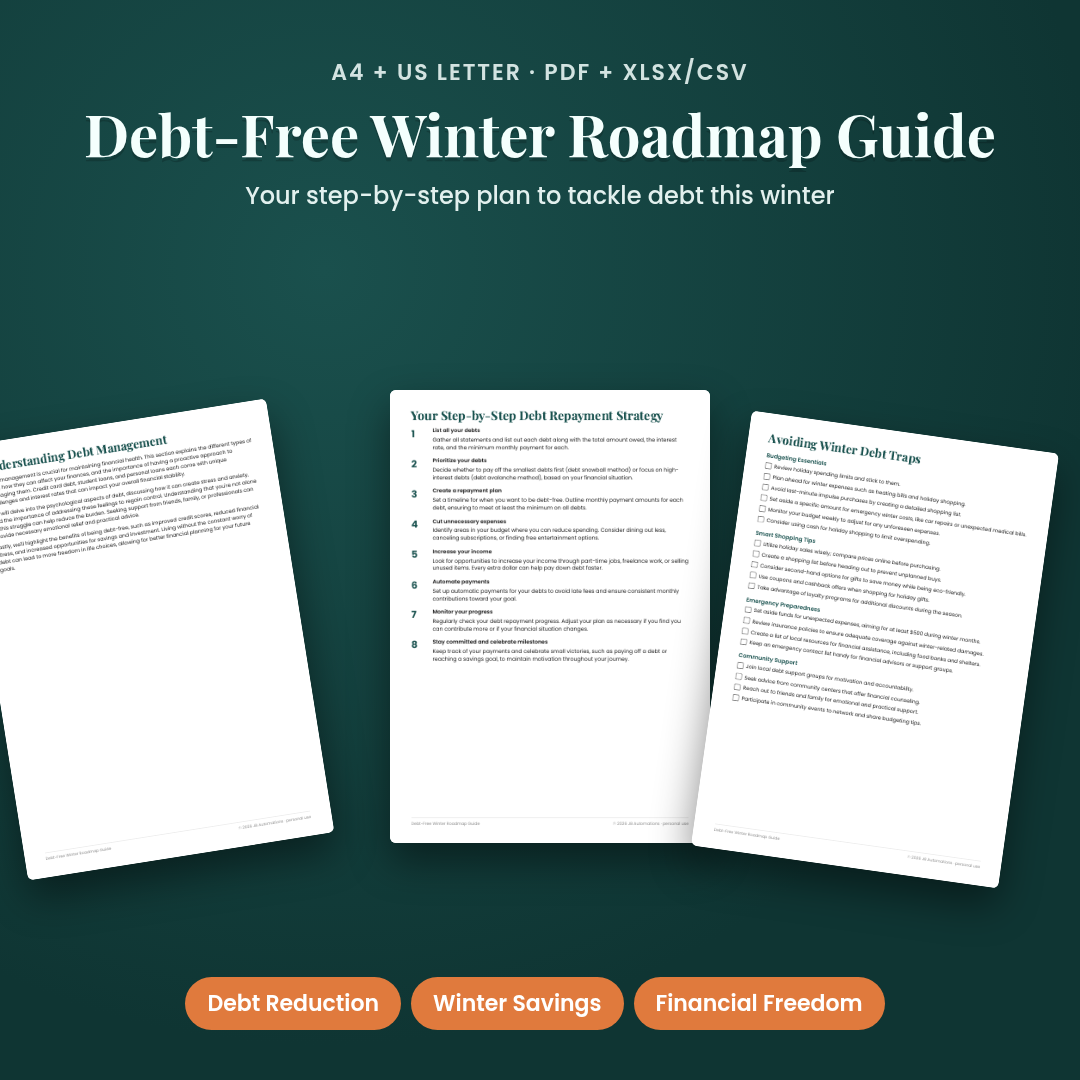 Debt-Free Winter Roadmap Guide