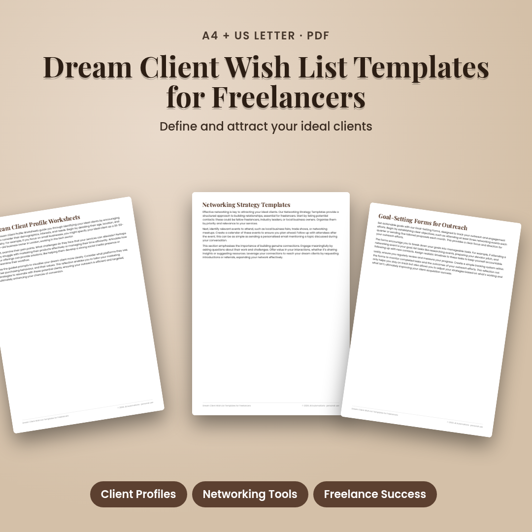 Dream Client Wish List Templates for Freelancers