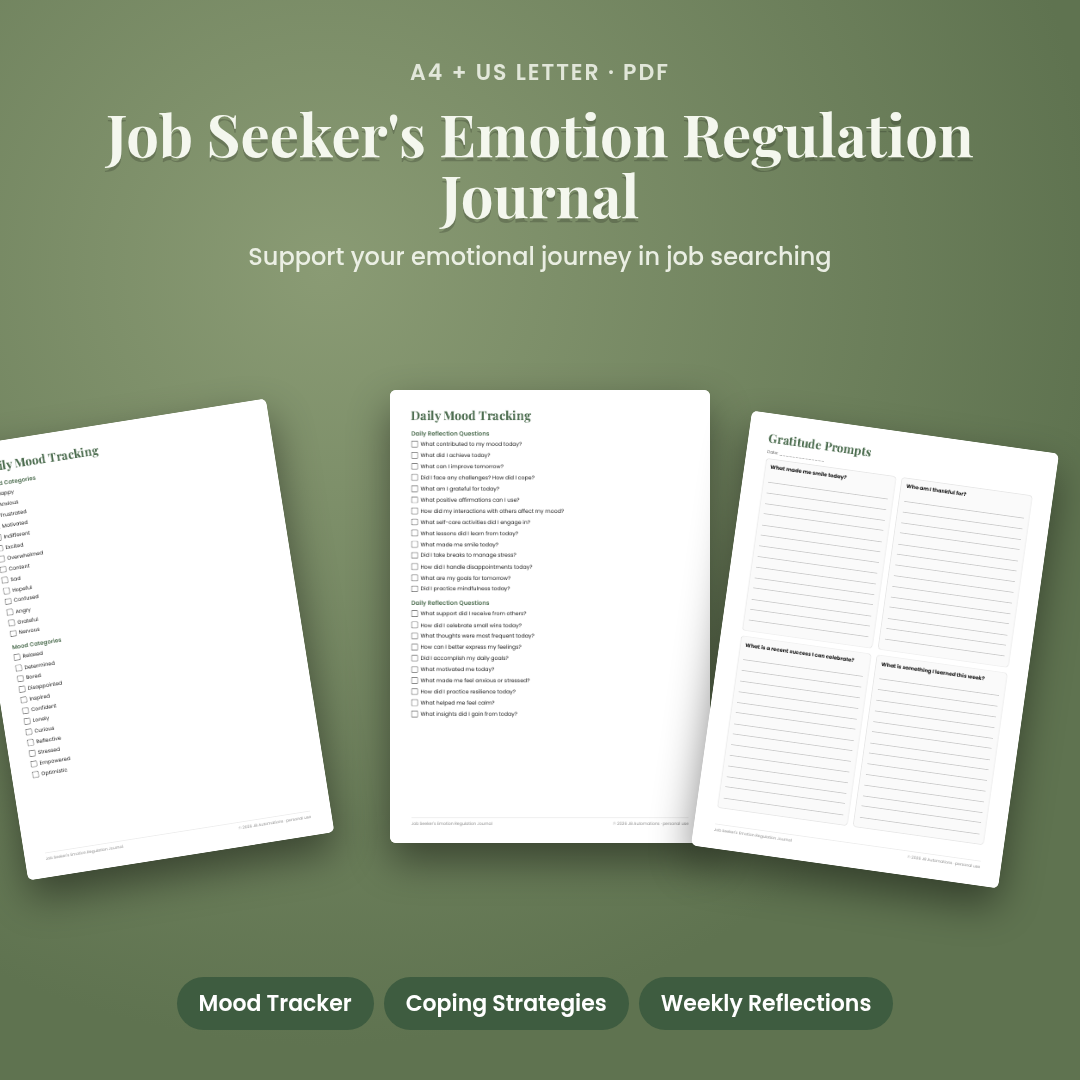 Job Seeker's Emotion Regulation Journal