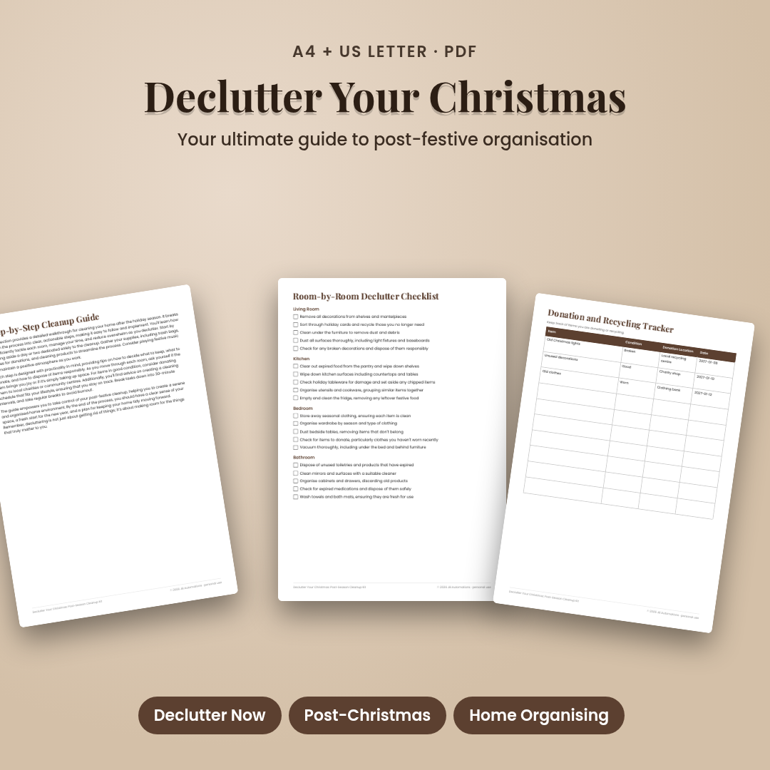 Declutter Your Christmas: Post-Season Cleanup Kit