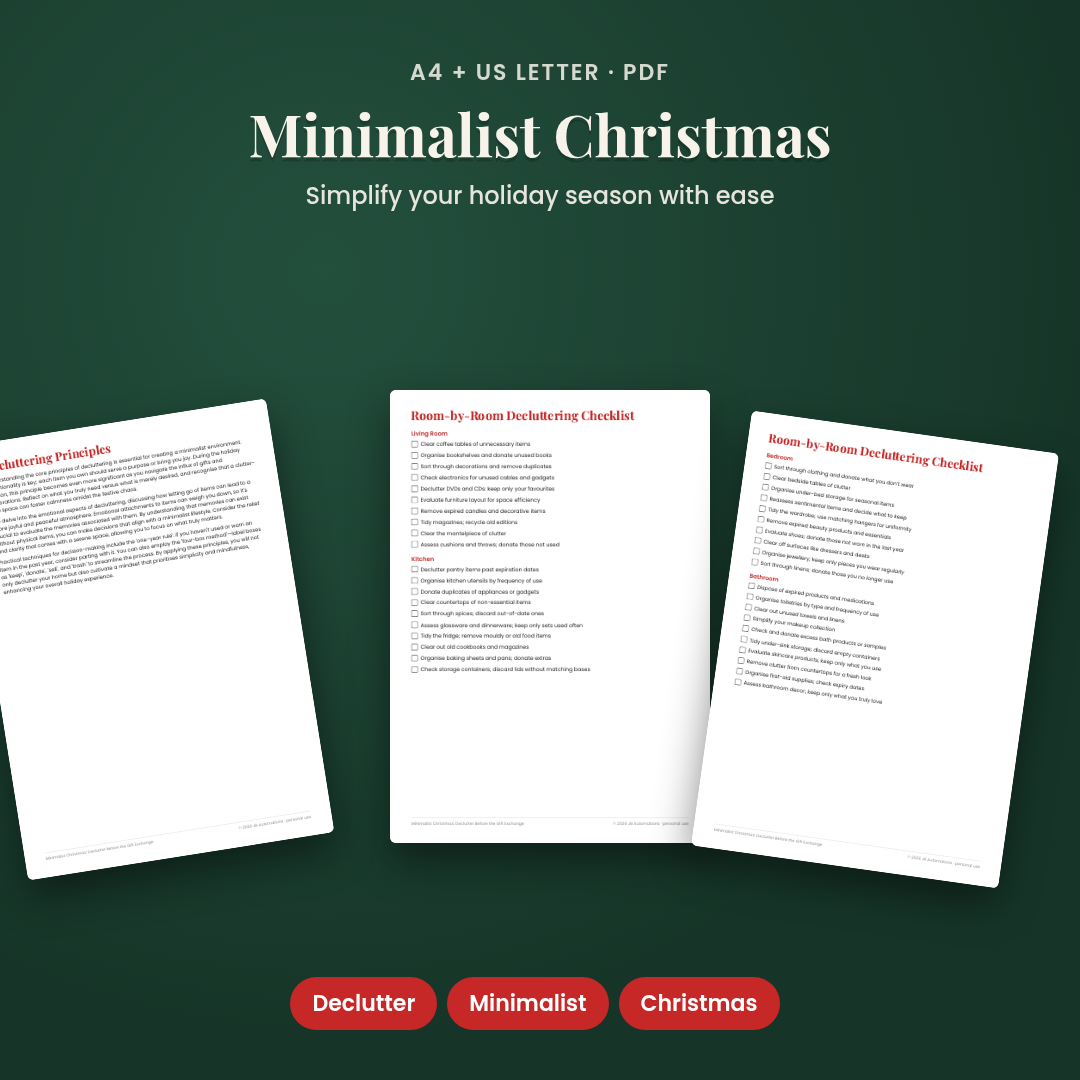 Minimalist Christmas: Declutter Before the Gift Exchange