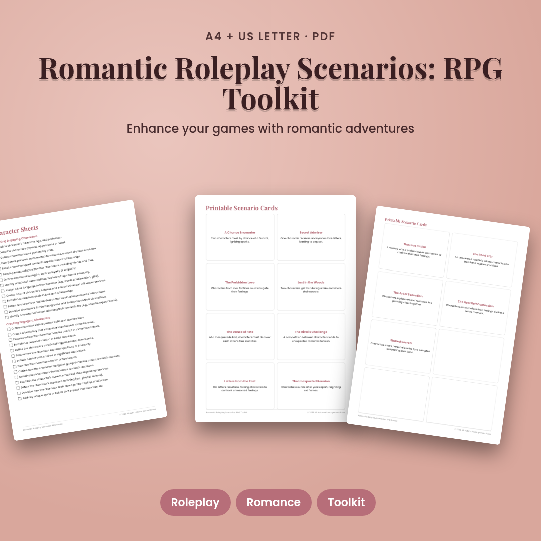 Romantic Roleplay Scenarios: RPG Toolkit