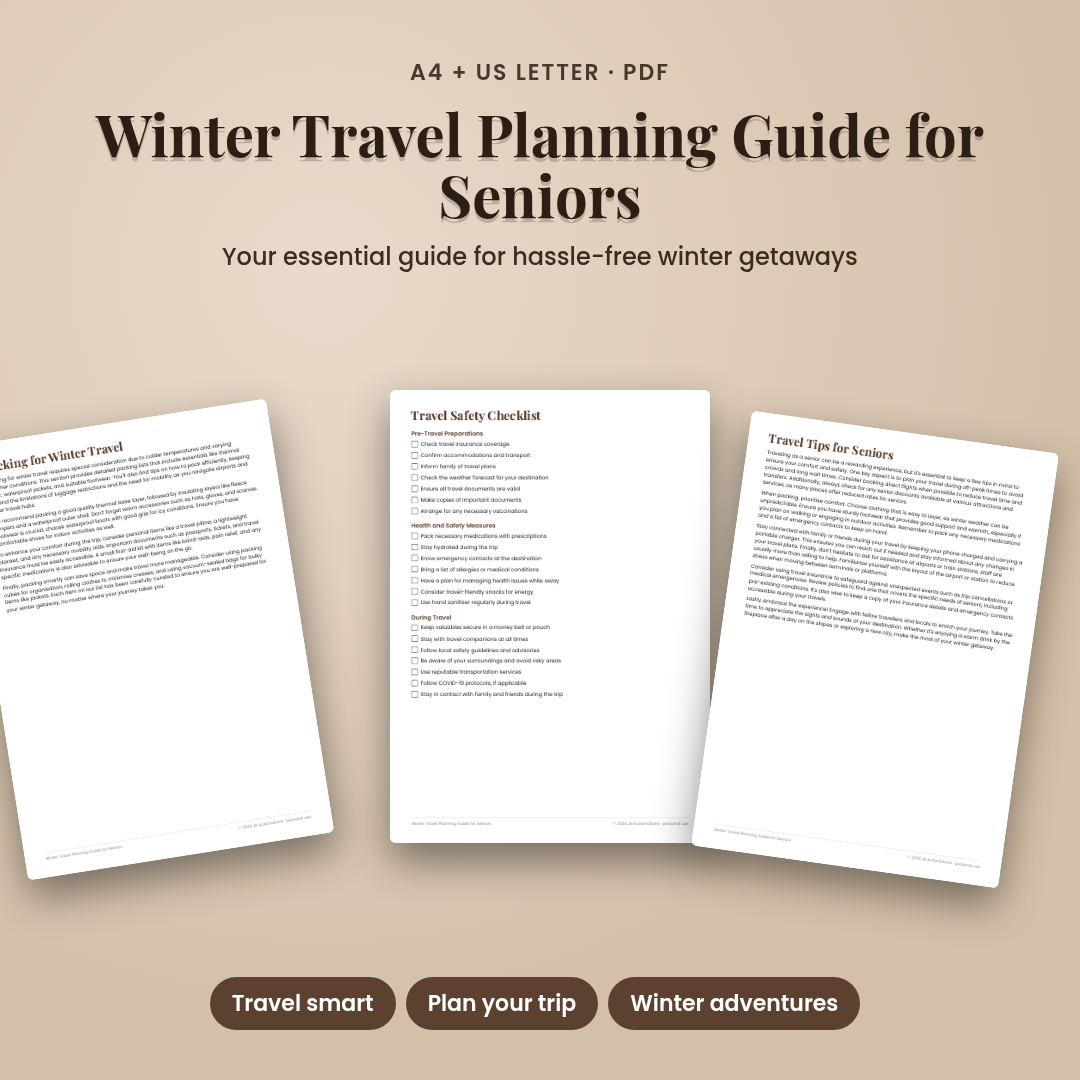 Winter Travel Planning Guide for Seniors