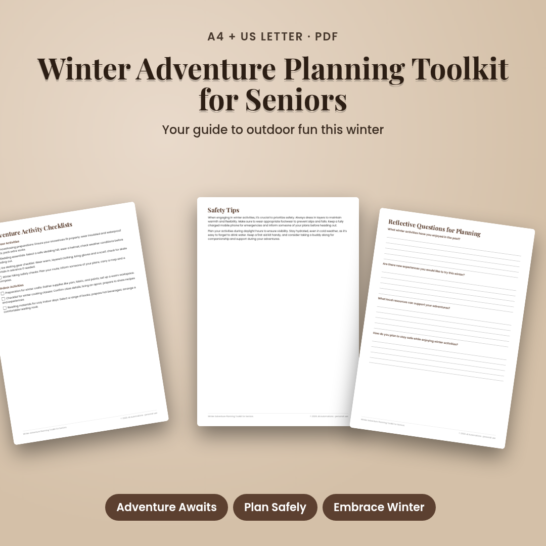 Winter Adventure Planning Toolkit for Seniors