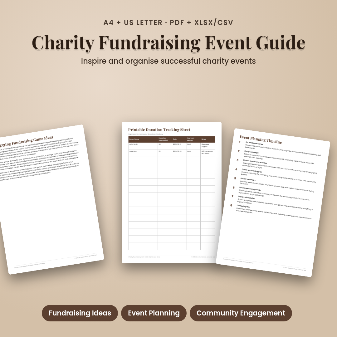 Charity Fundraising Event Guide: Games and Ideas