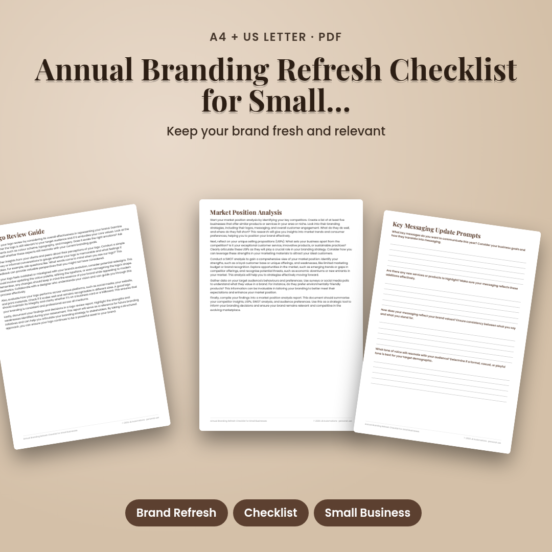 Annual Branding Refresh Checklist for Small Businesses