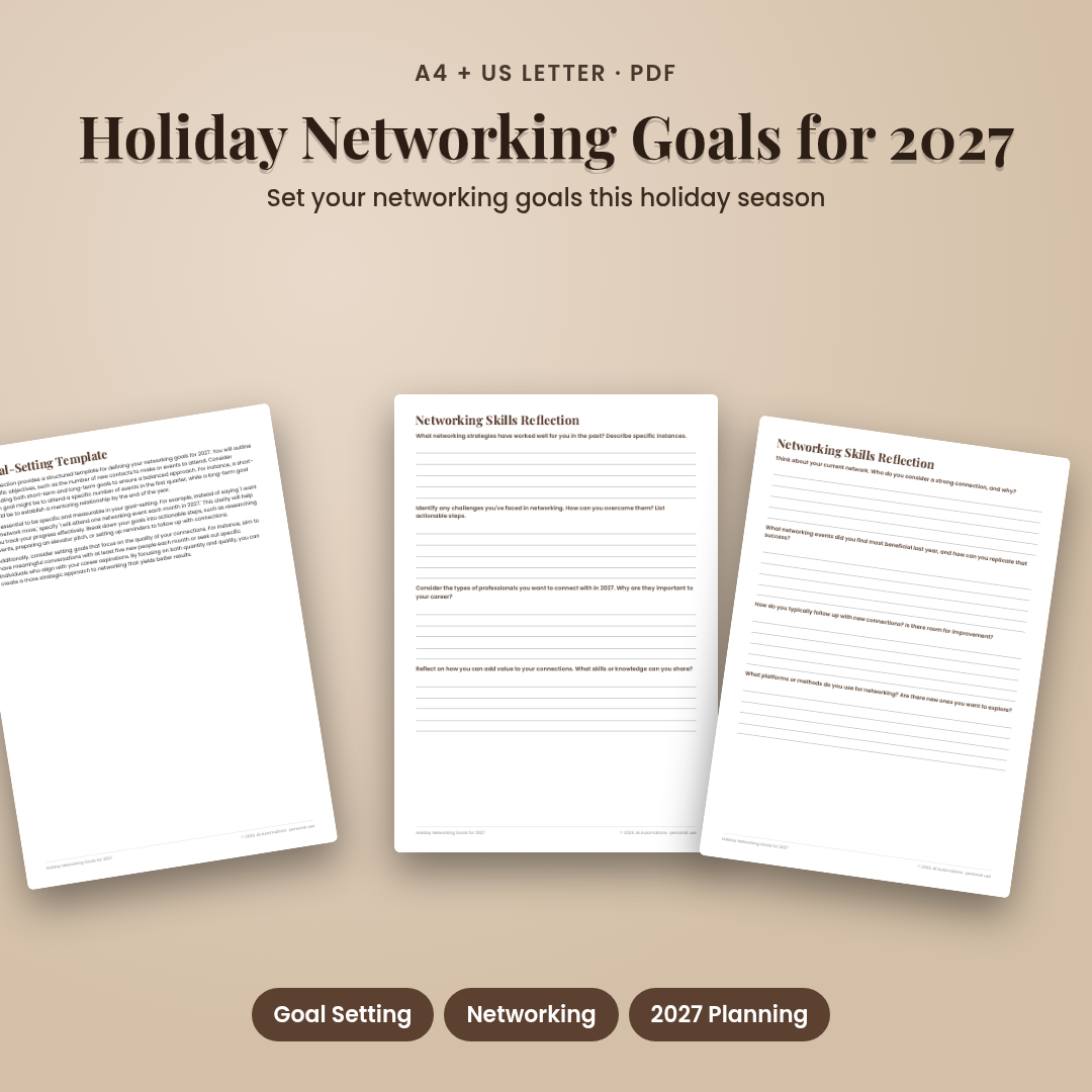Holiday Networking Goals for 2027