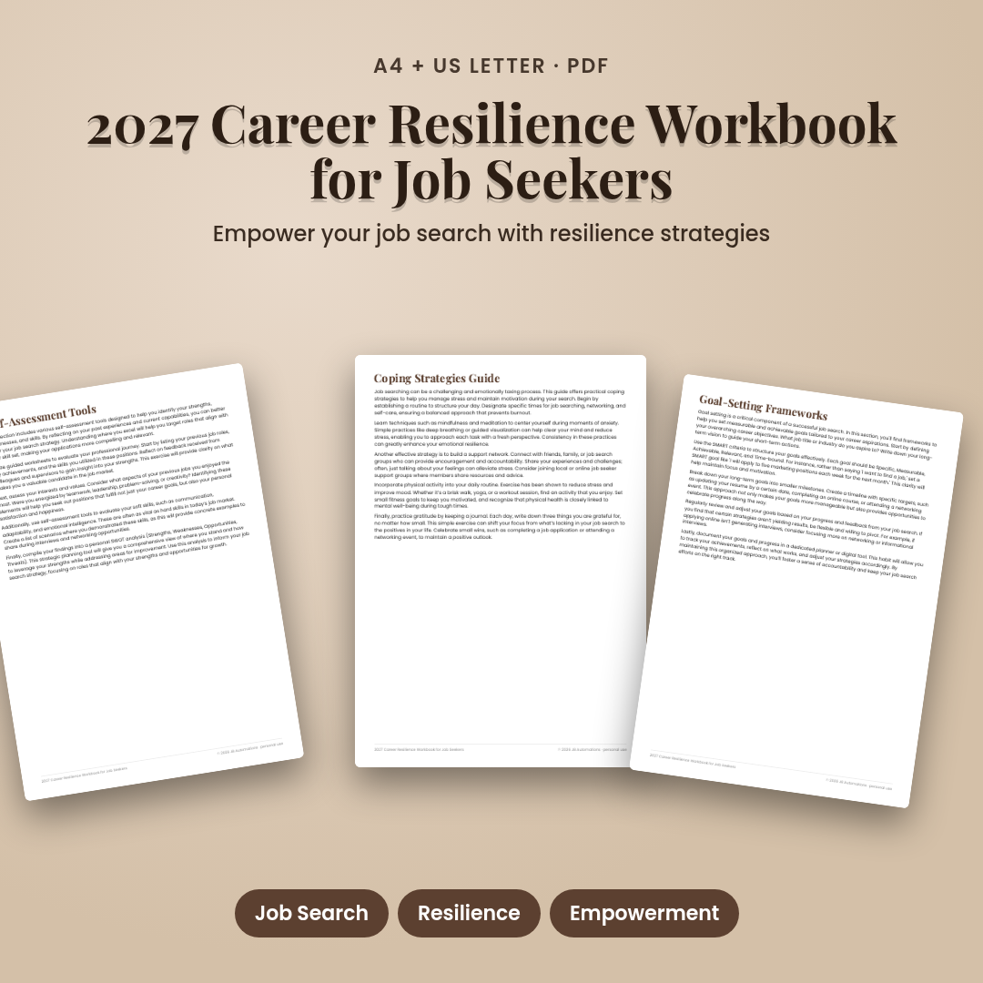 2027 Career Resilience Workbook for Job Seekers