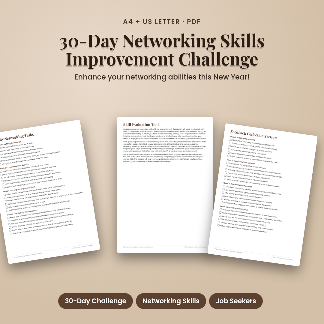 30-Day Networking Skills Improvement Challenge