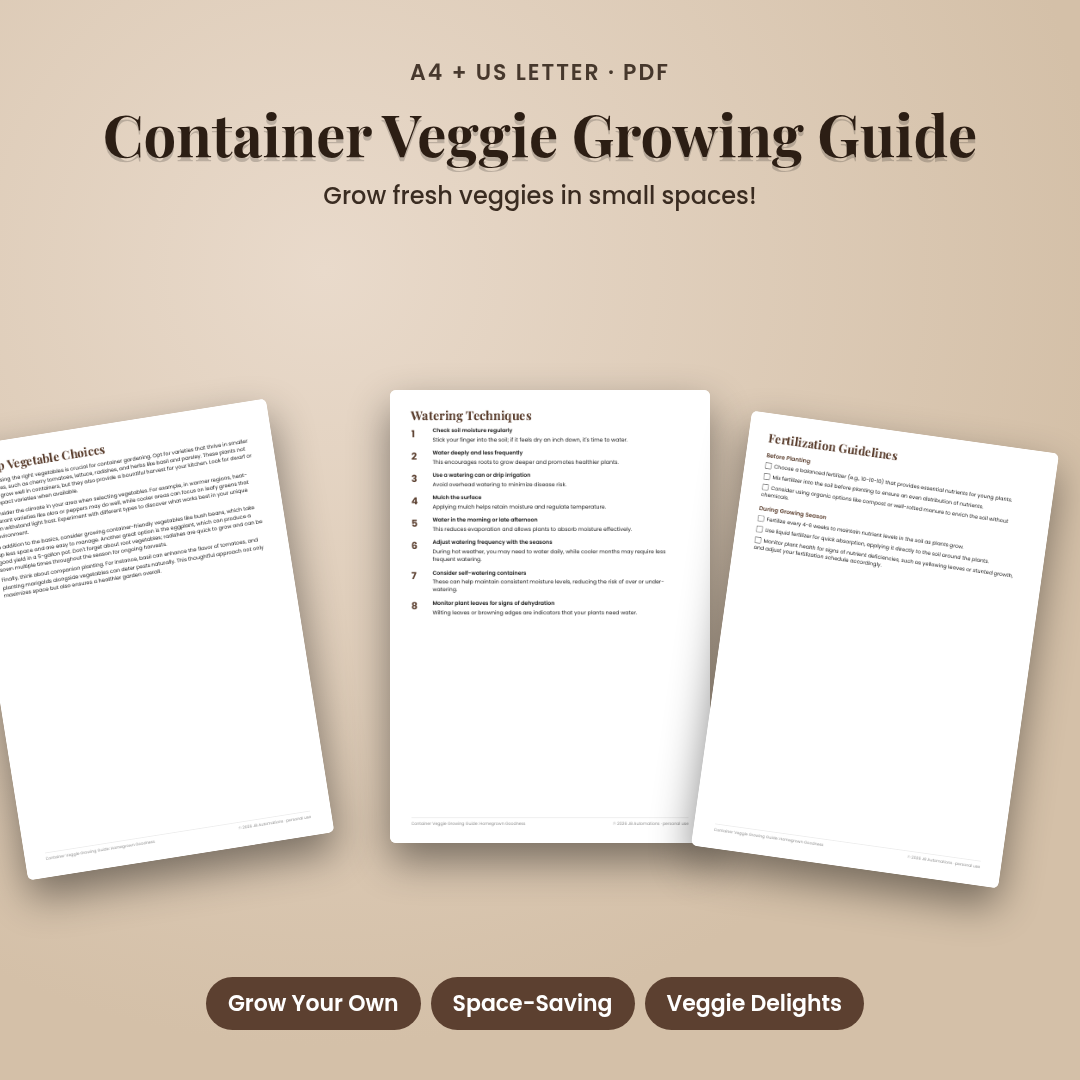 Container Veggie Growing Guide: Homegrown Goodness