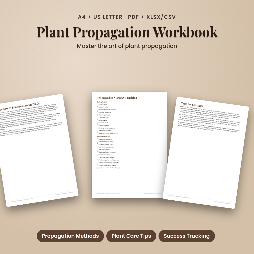 Plant Propagation Workbook: Grow Your Collection