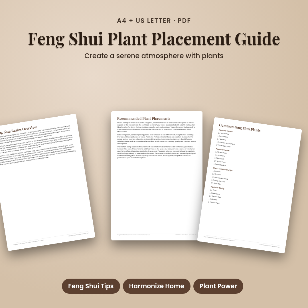 Feng Shui Plant Placement Guide: Harmonize Your Space