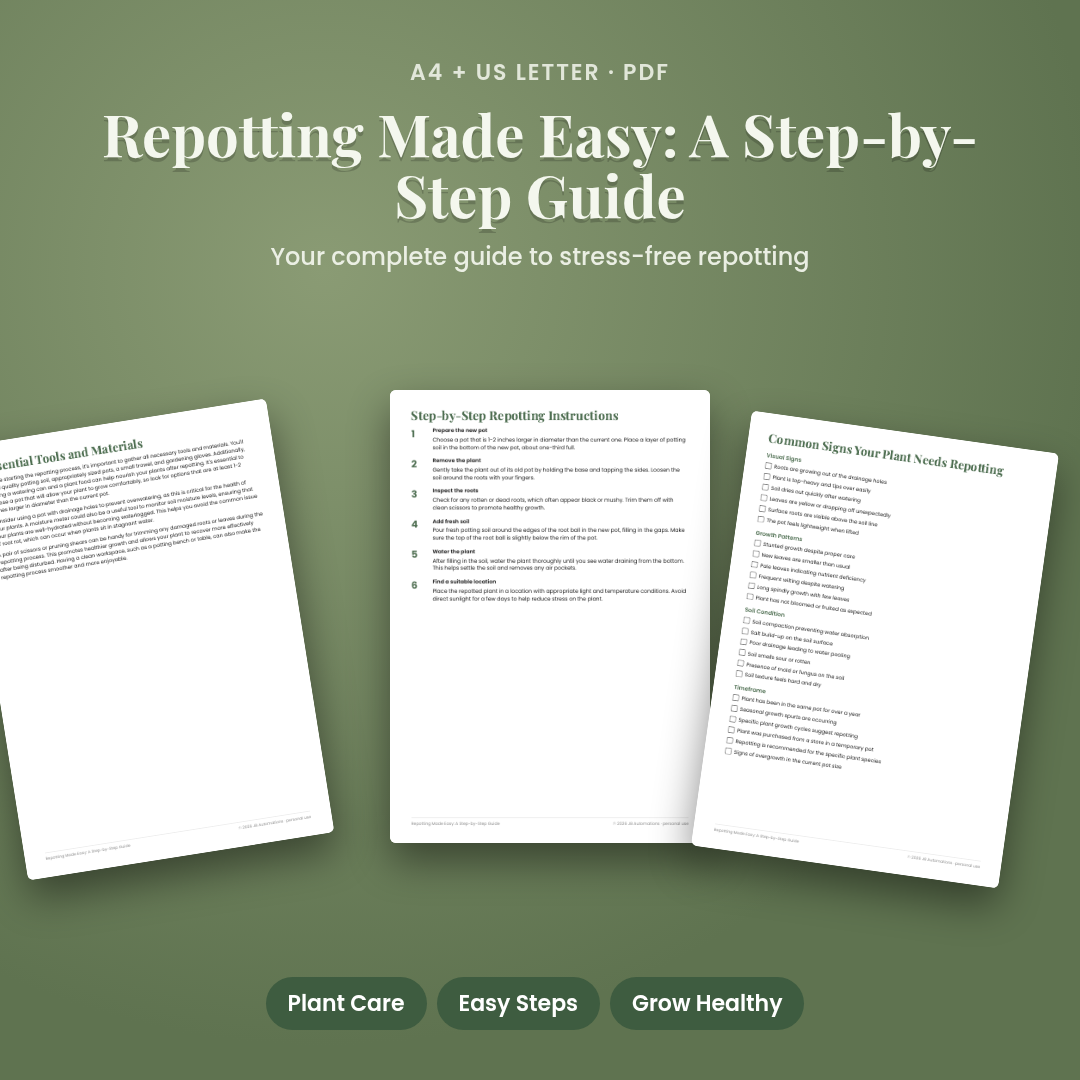 Repotting Made Easy: A Step-by-Step Guide
