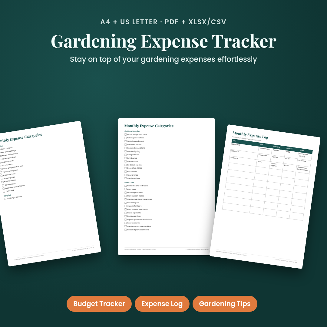 Gardening Expense Tracker: Keep Finances in Check