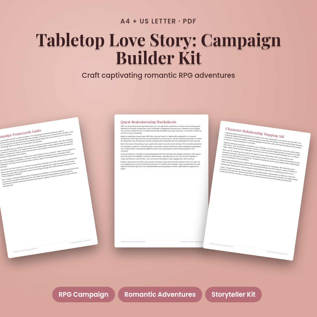 Tabletop Love Story: Campaign Builder Kit