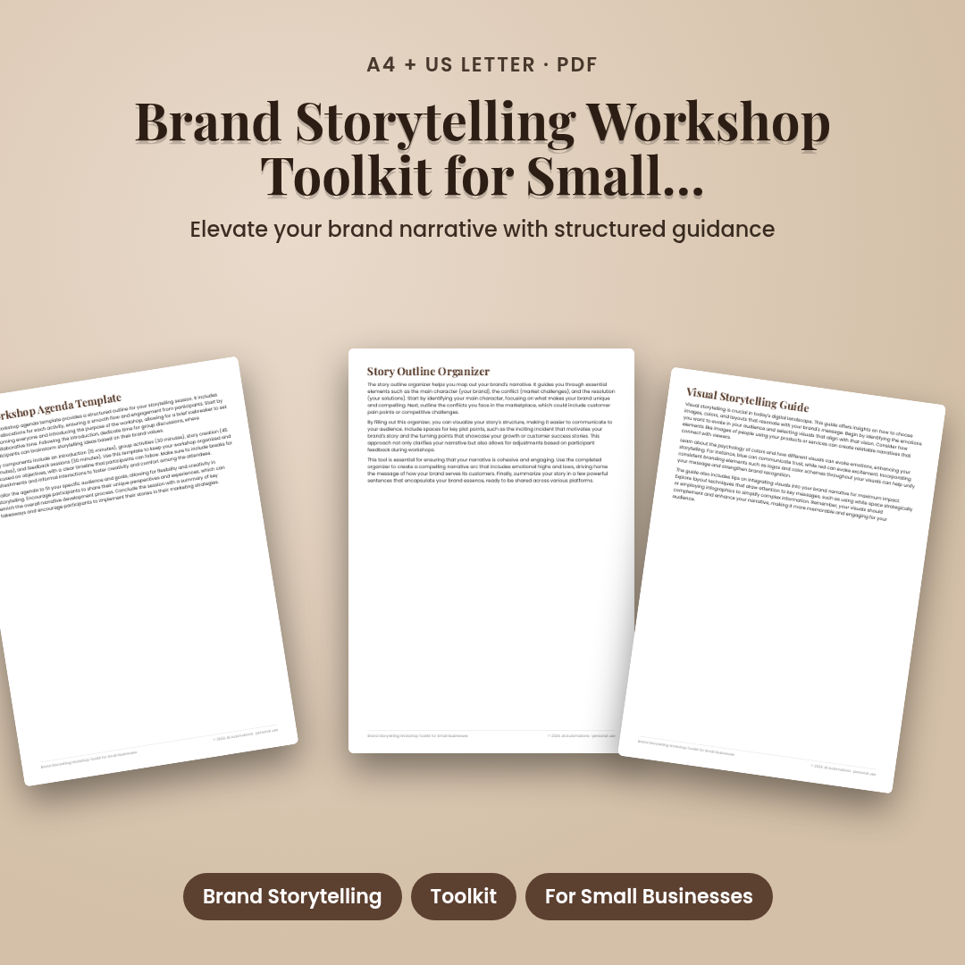 Brand Storytelling Workshop Toolkit for Small Businesses