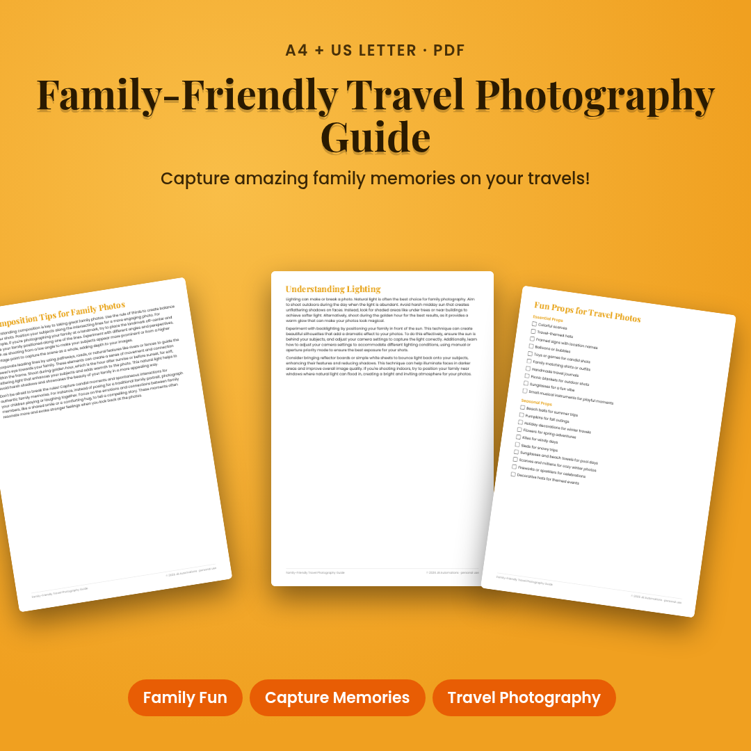 Family-Friendly Travel Photography Guide