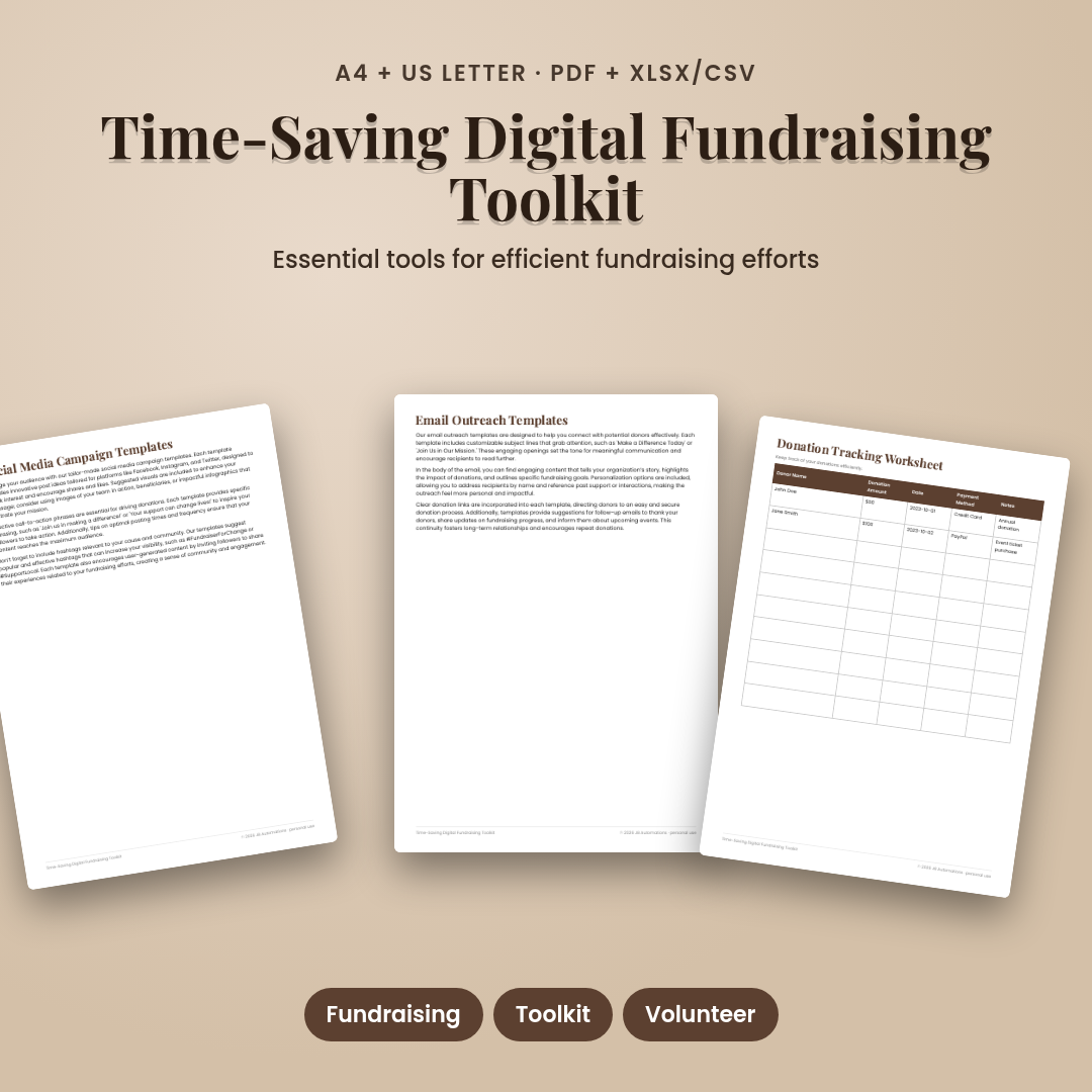 Time-Saving Digital Fundraising Toolkit