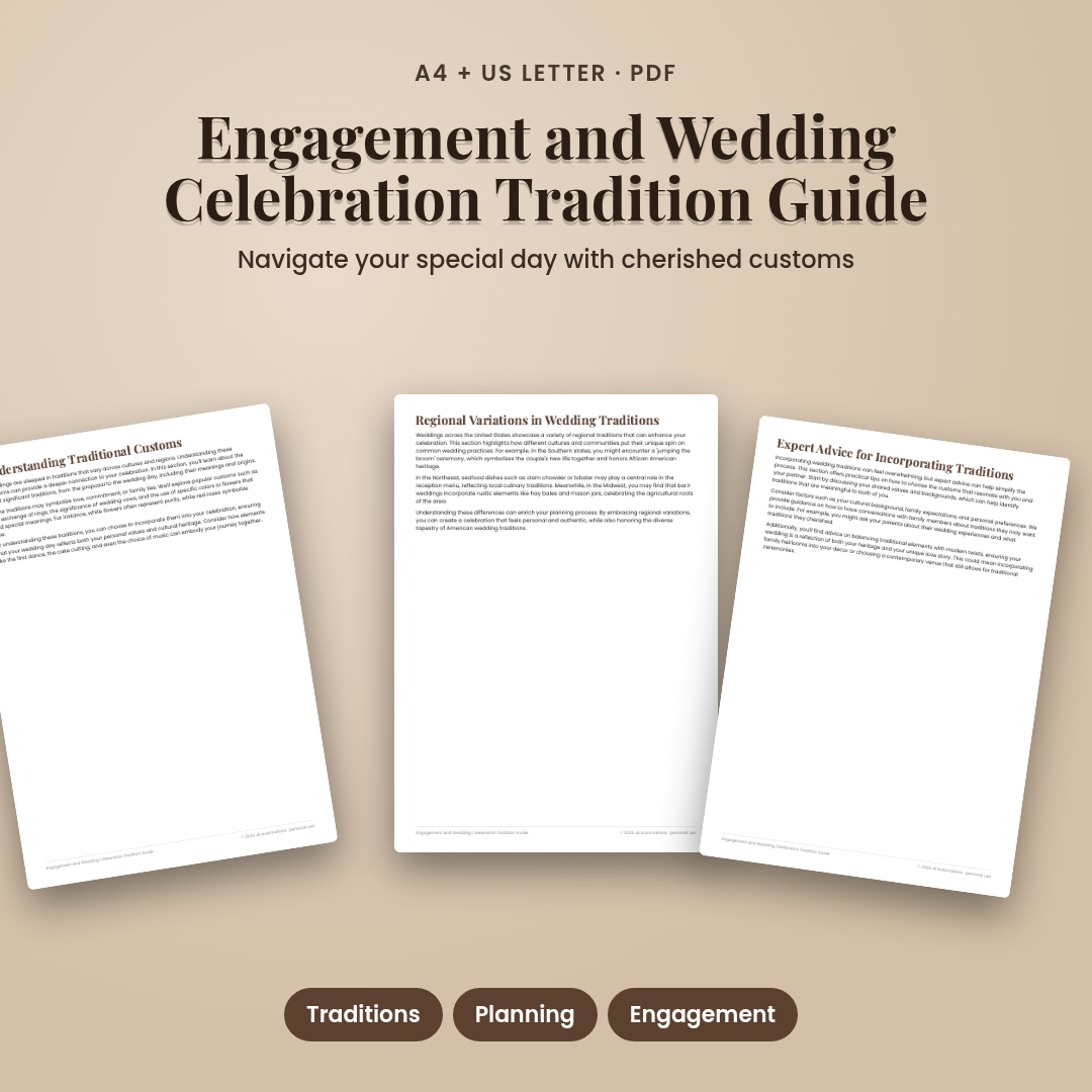 Engagement and Wedding Celebration Tradition Guide