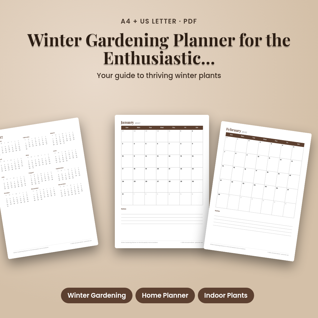Winter Gardening Planner for the Enthusiastic Home Gardener