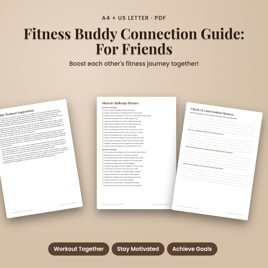 Fitness Buddy Connection Guide: For Friends