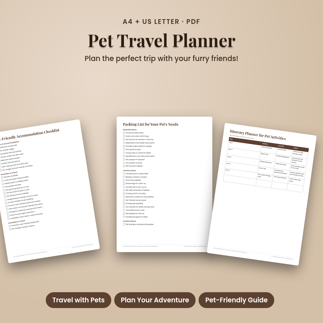 Pet Travel Planner: Your Guide to South African Adventures