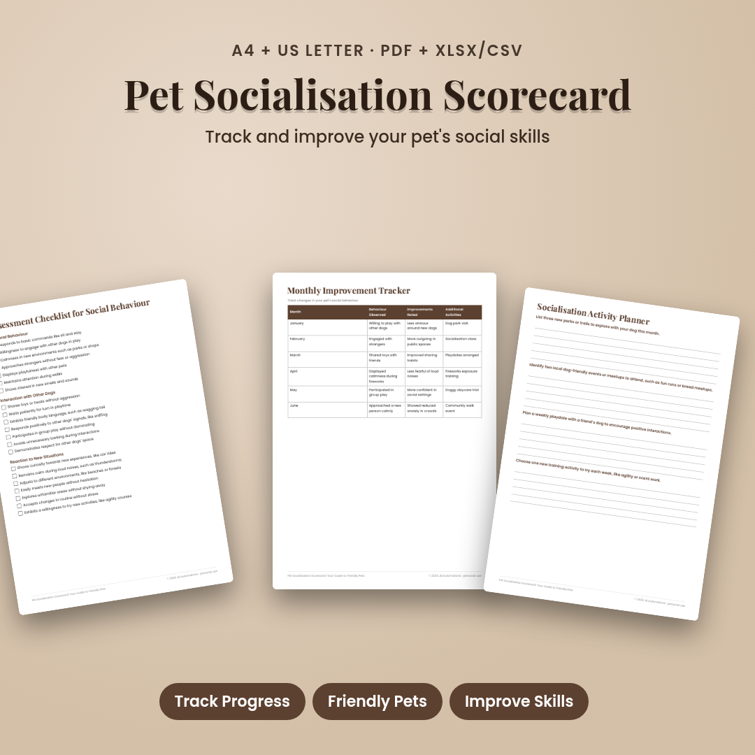 Pet Socialisation Scorecard: Your Guide to Friendly Pets
