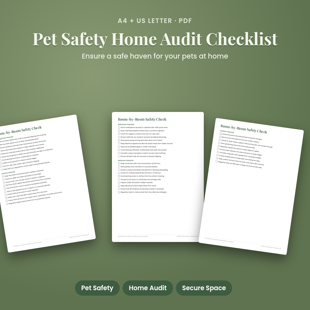Pet Safety Home Audit Checklist: Secure Your Space