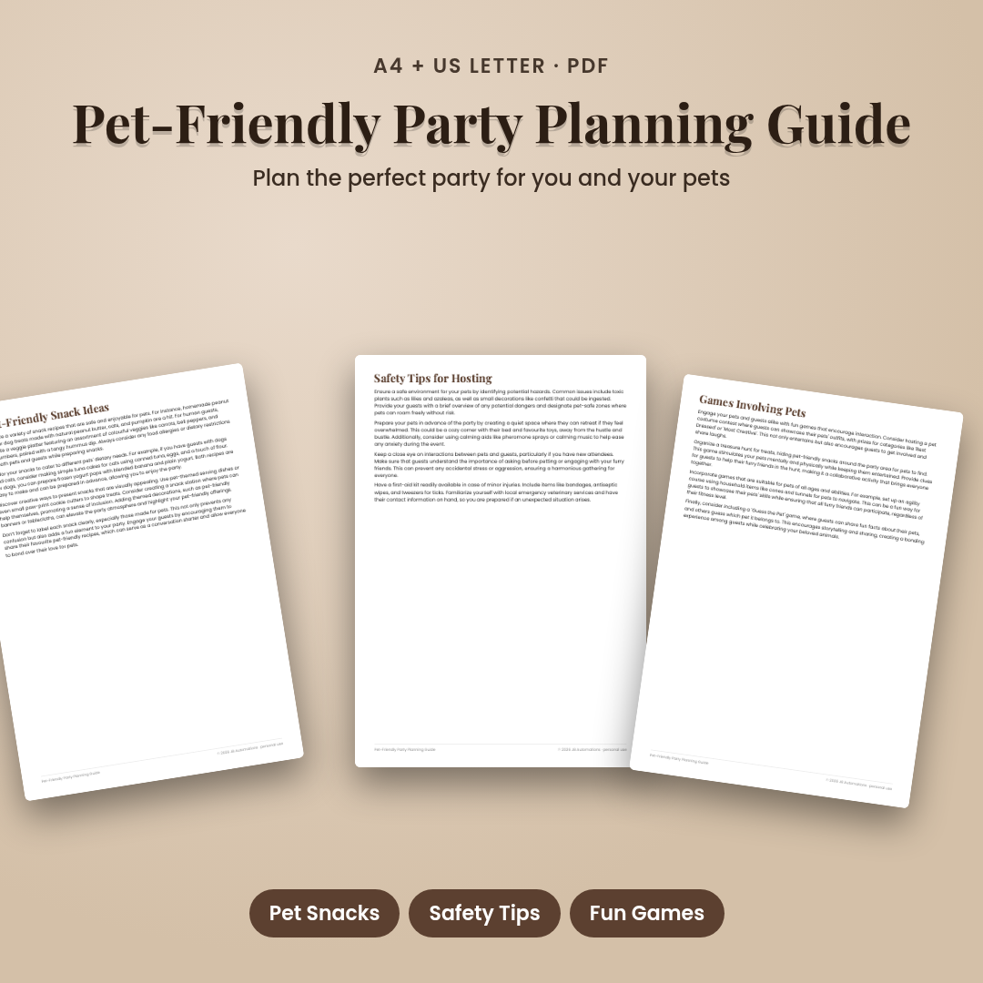 Pet-Friendly Party Planning Guide