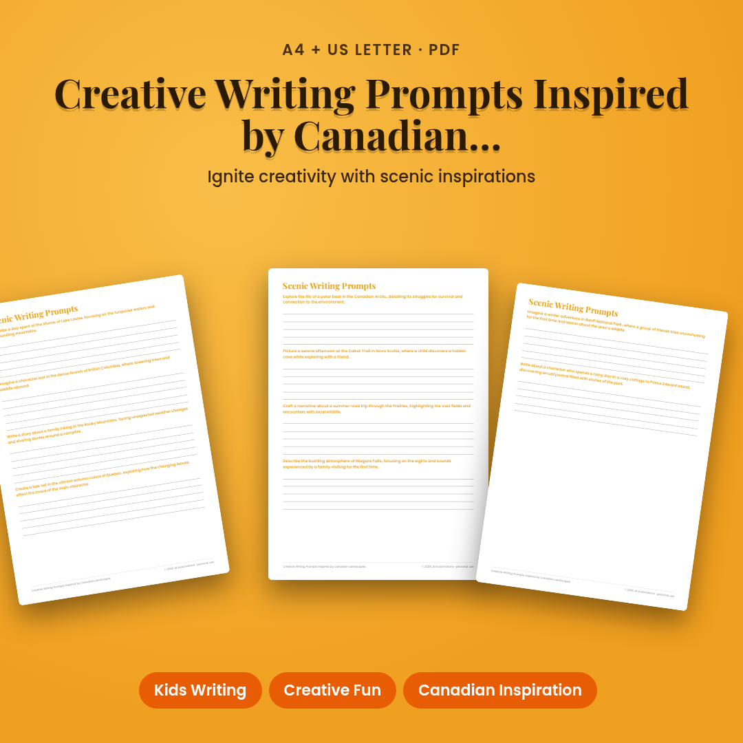 Creative Writing Prompts Inspired by Canadian Landscapes