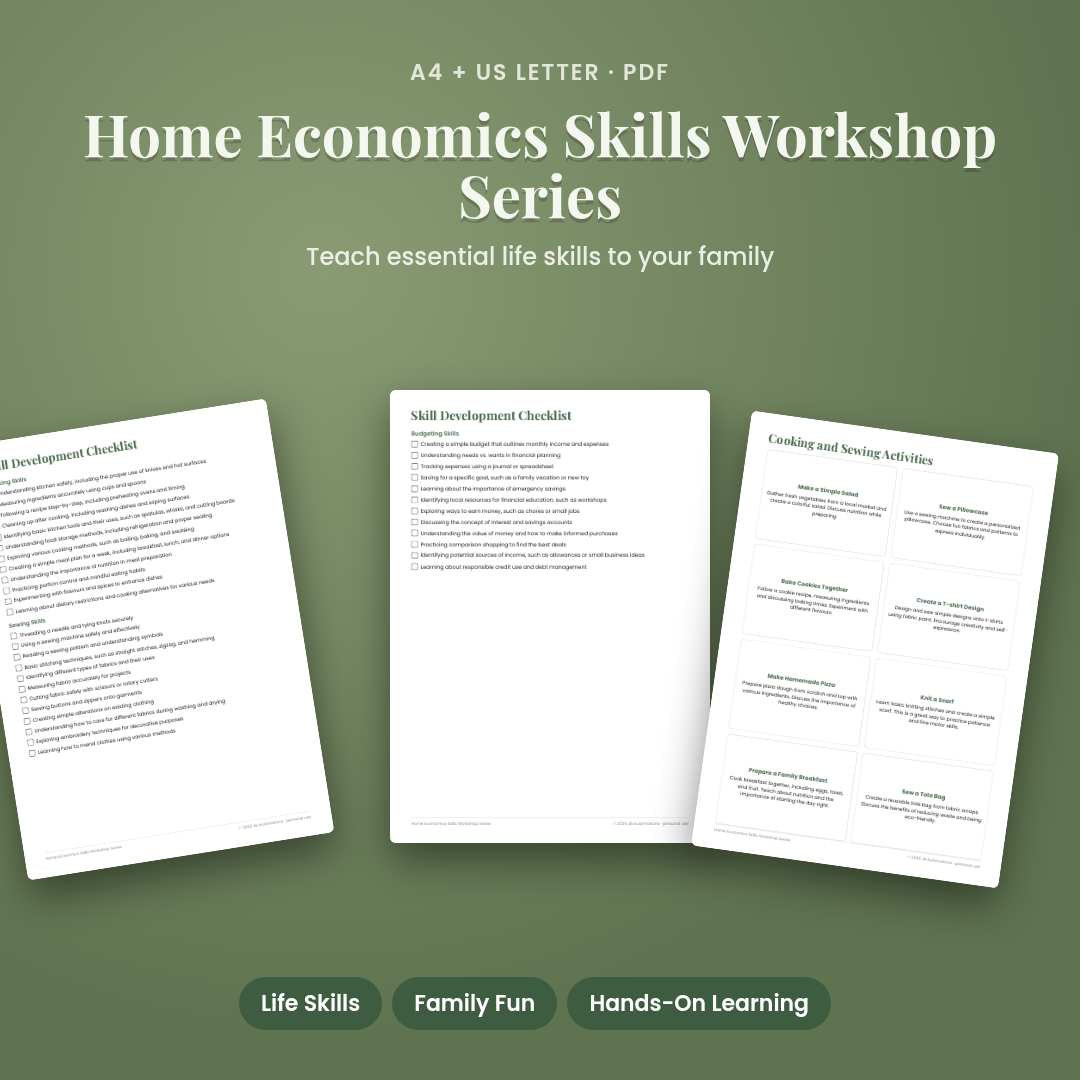 Home Economics Skills Workshop Series