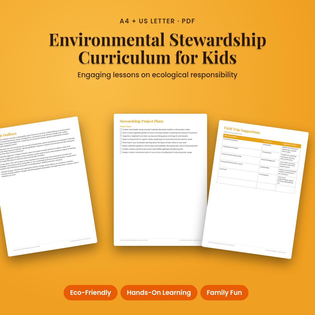 Environmental Stewardship Curriculum for Kids