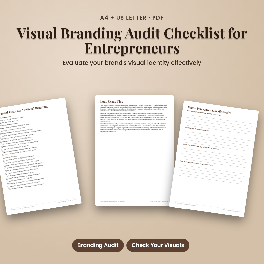 Visual Branding Audit Checklist for Entrepreneurs