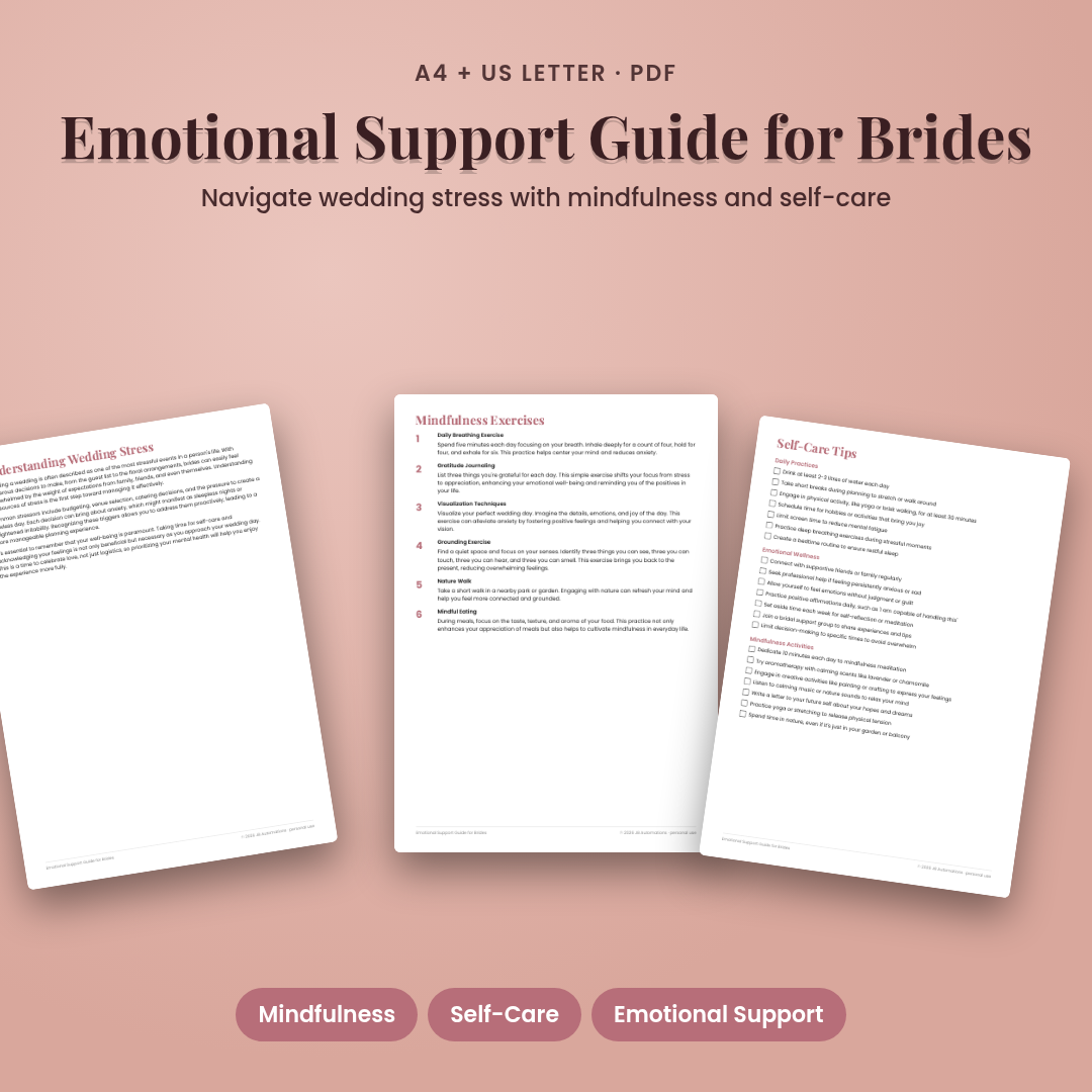 Emotional Support Guide for Brides