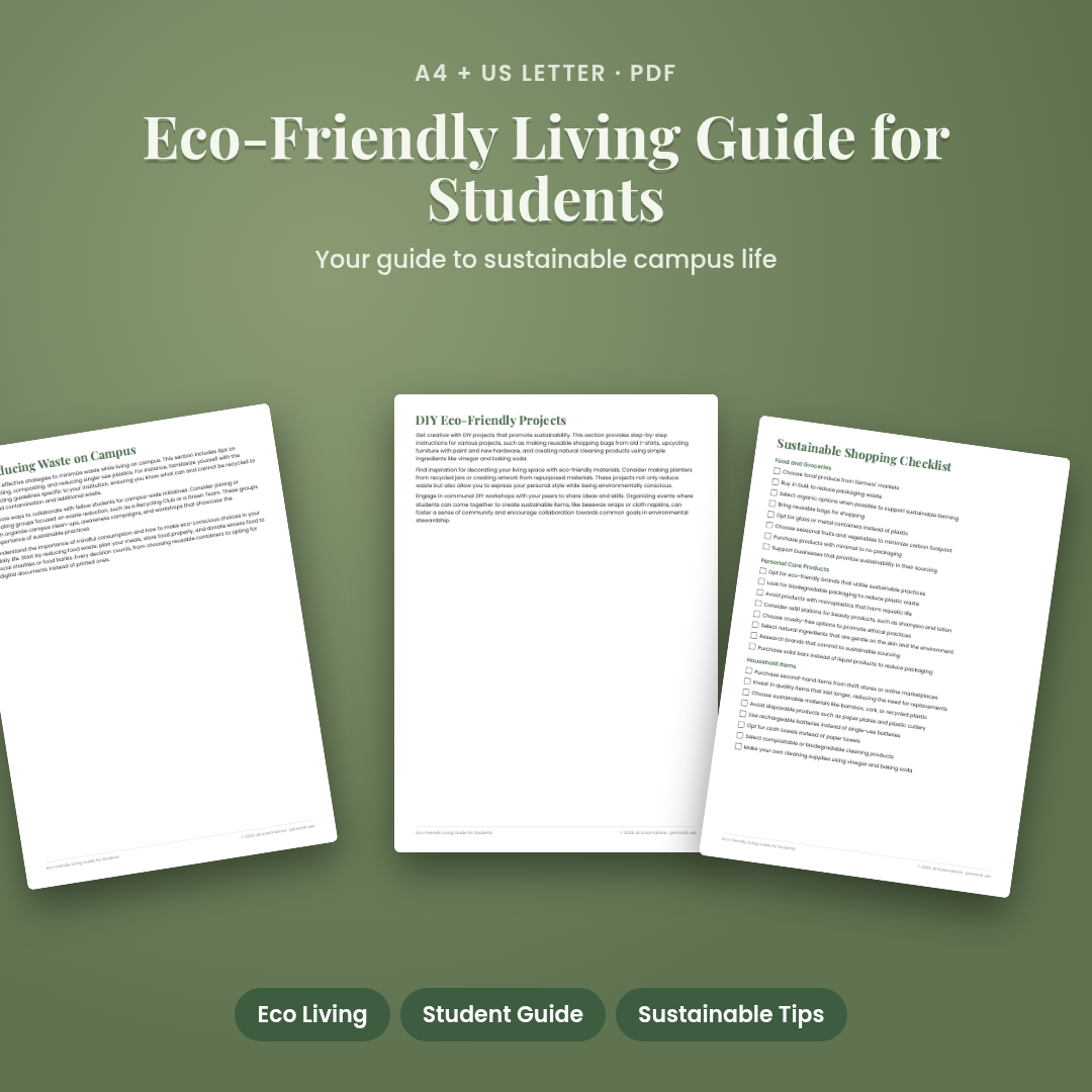 Eco-Friendly Living Guide for Students