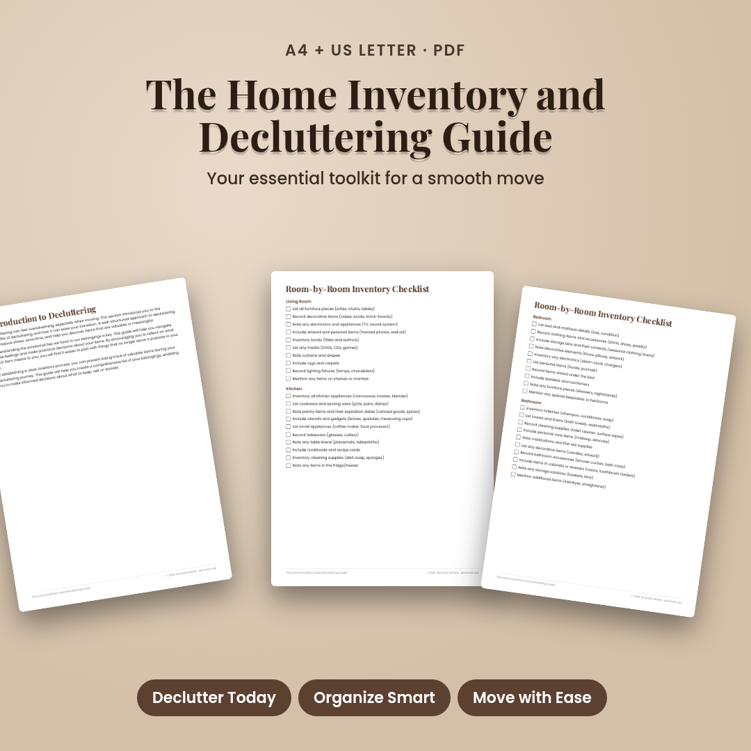 The Home Inventory and Decluttering Guide