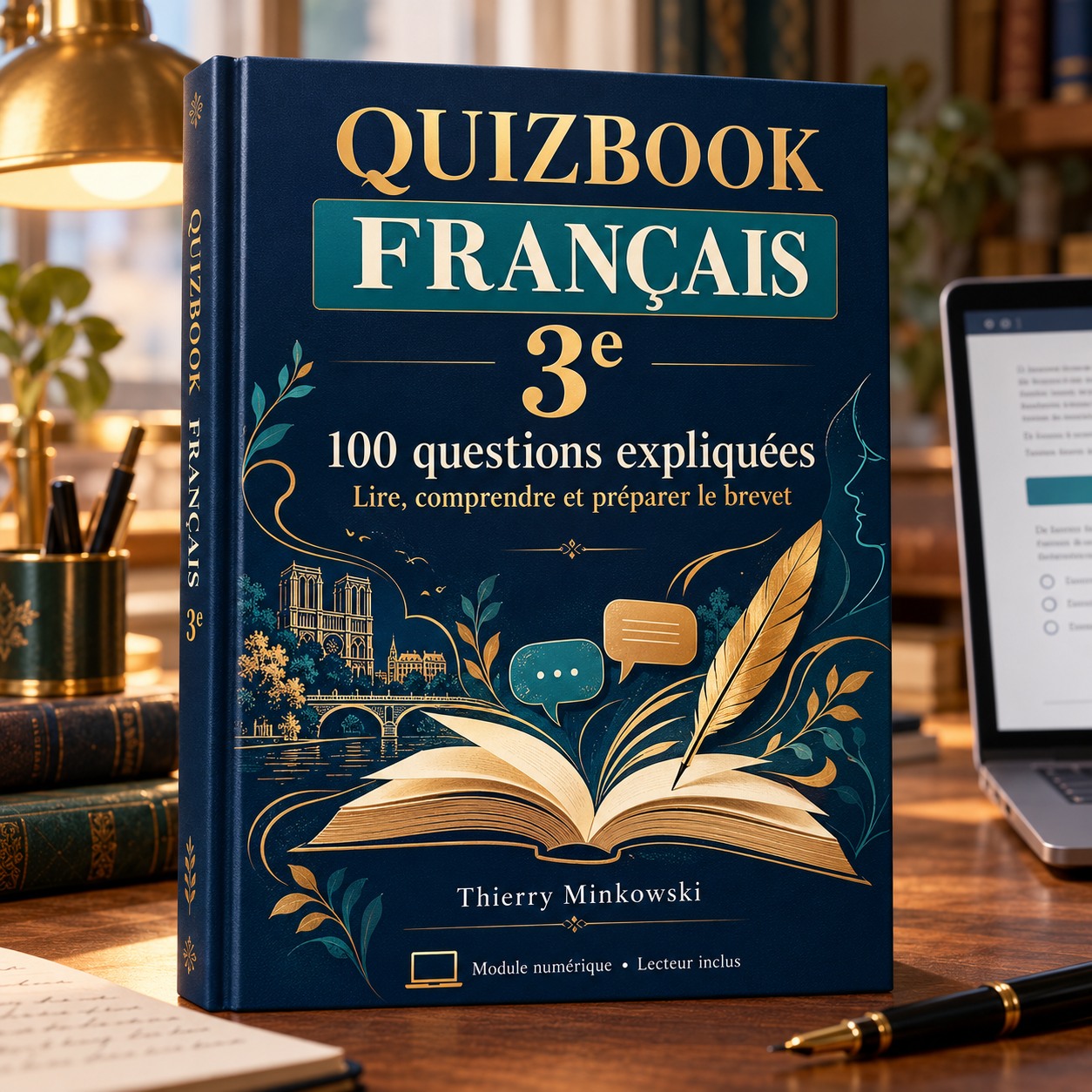 QuizBook Français 3e — 100 questions expliquées — Thierry Minkowski