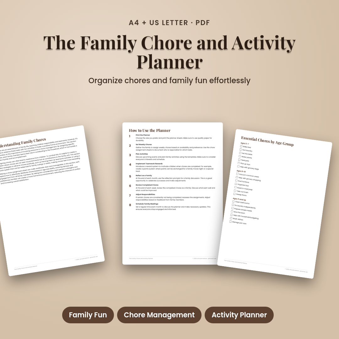 The Family Chore and Activity Planner
