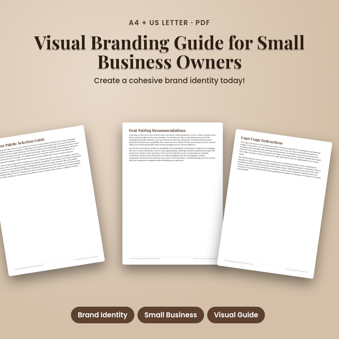 Visual Branding Guide for Small Business Owners