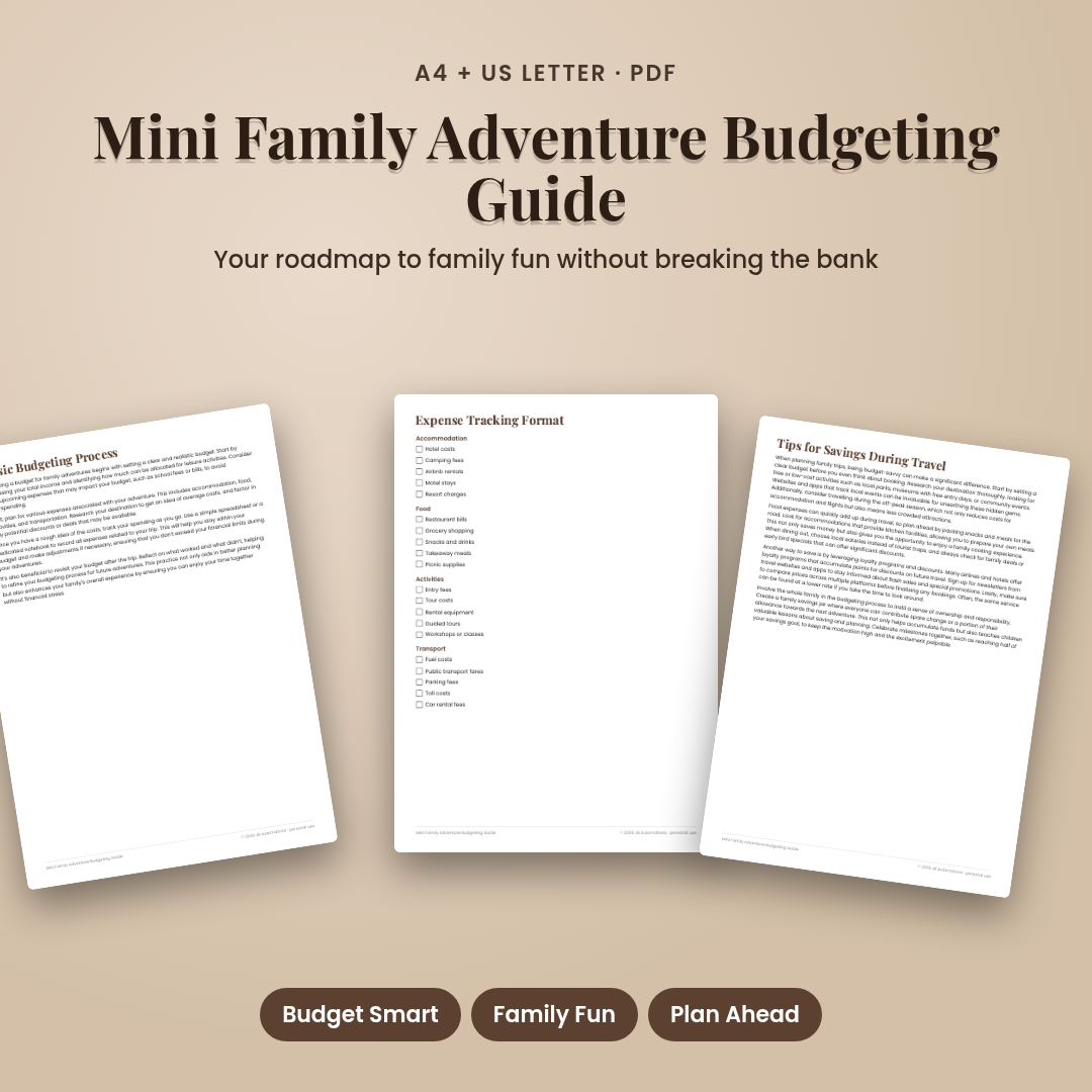 Mini Family Adventure Budgeting Guide