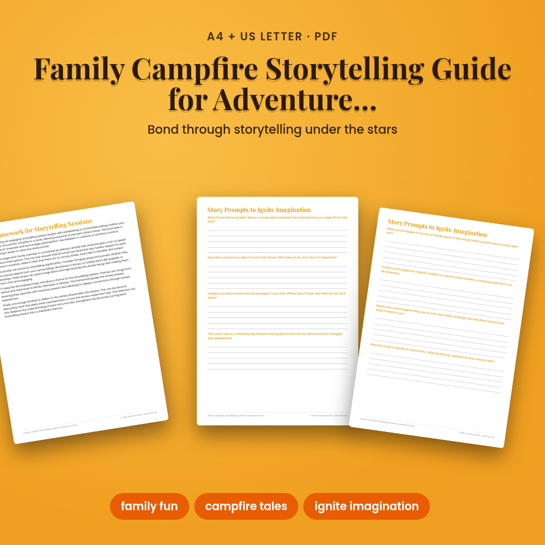 Family Campfire Storytelling Guide for Adventure Lovers
