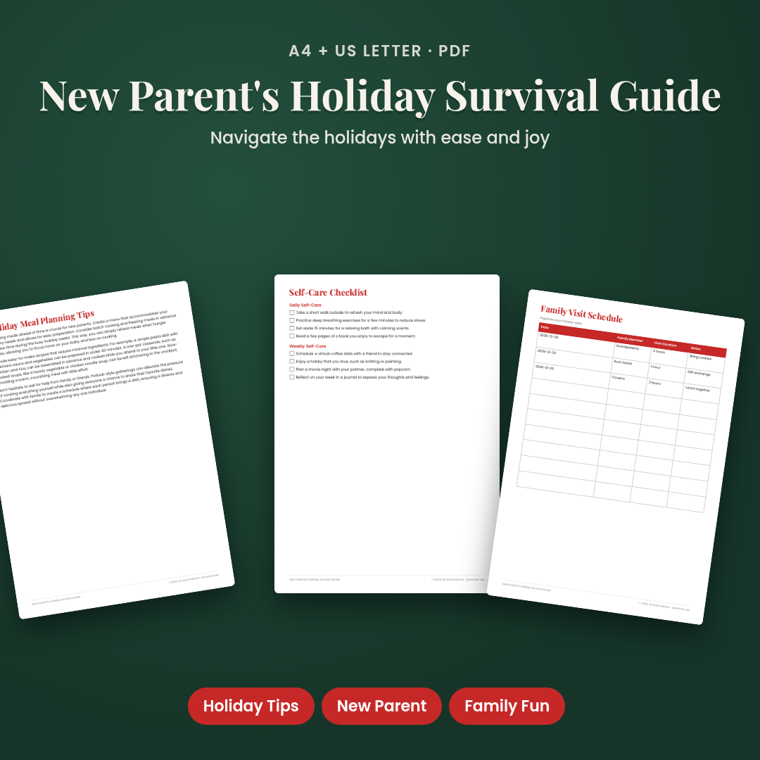 New Parent's Holiday Survival Guide