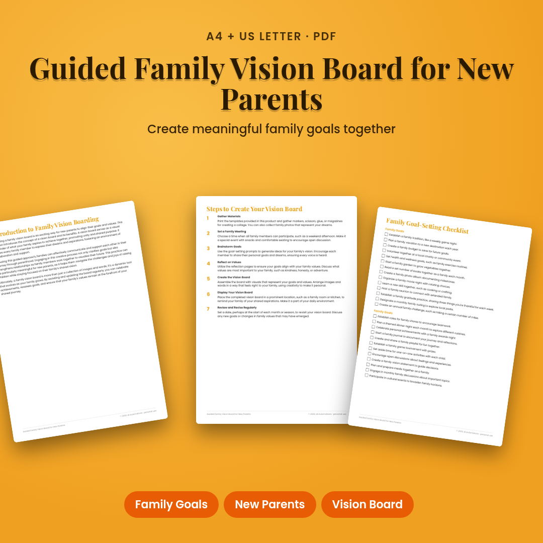 Guided Family Vision Board for New Parents