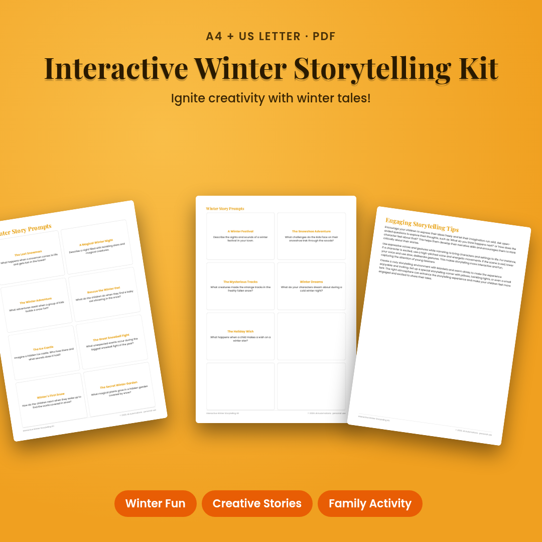 Interactive Winter Storytelling Kit