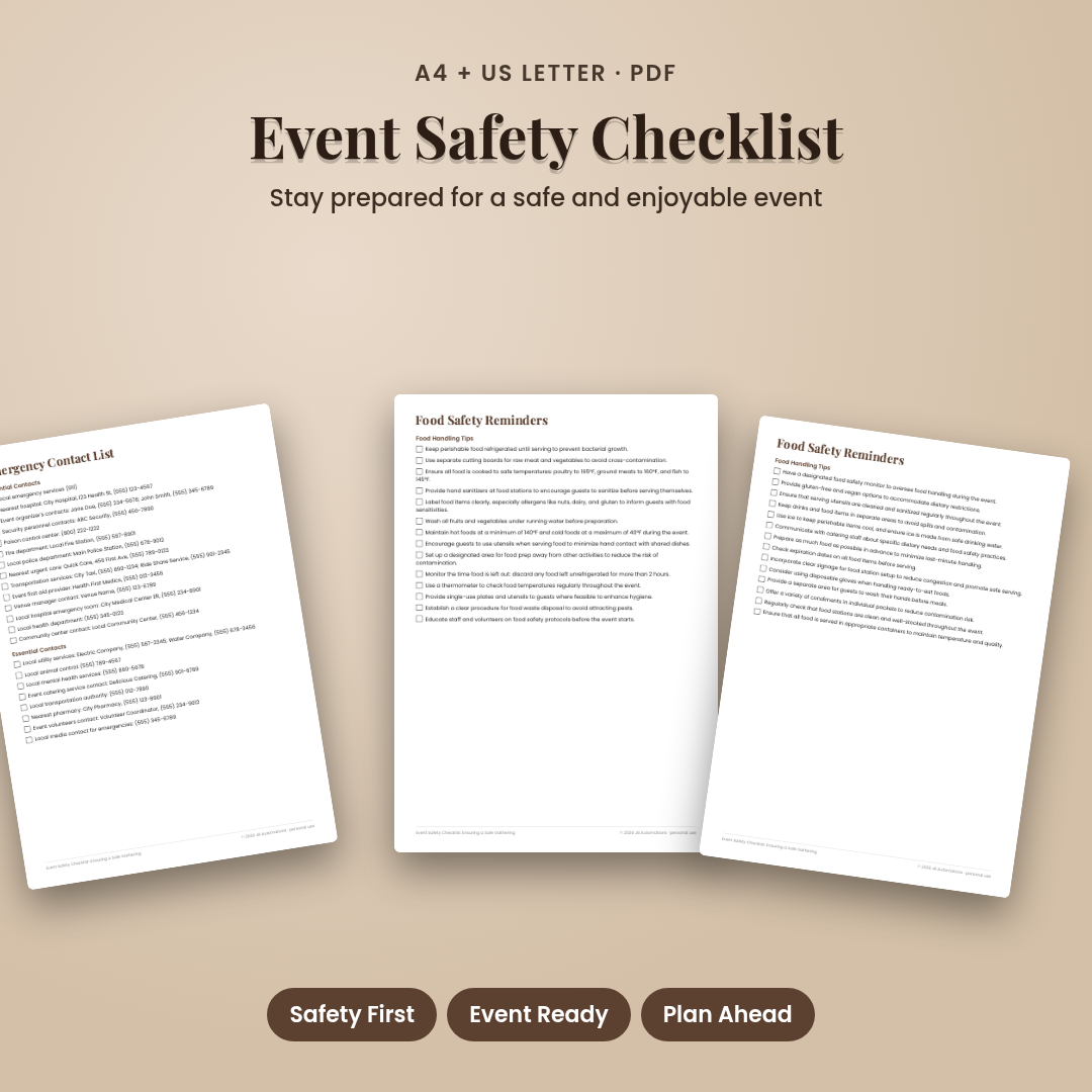 Event Safety Checklist: Ensuring a Safe Gathering