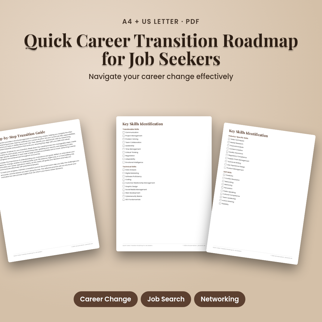 Quick Career Transition Roadmap for Job Seekers