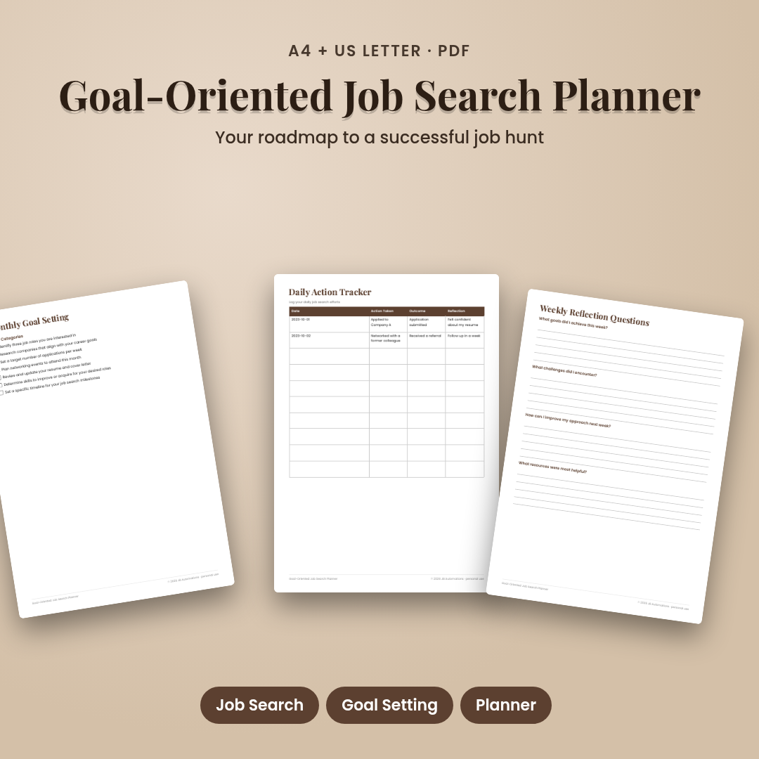 Goal-Oriented Job Search Planner