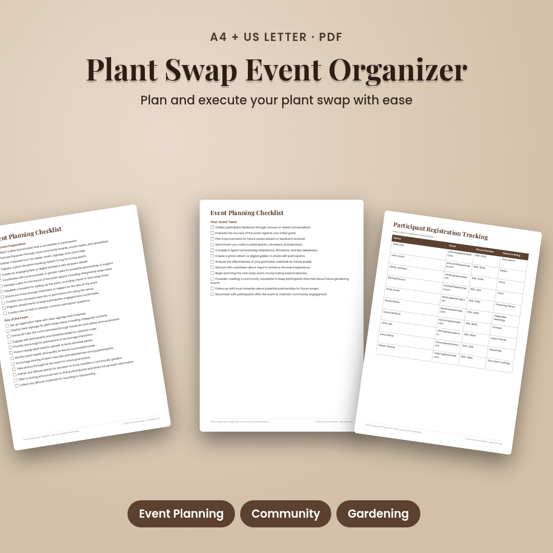 Plant Swap Event Organizer: Host a Successful Gathering